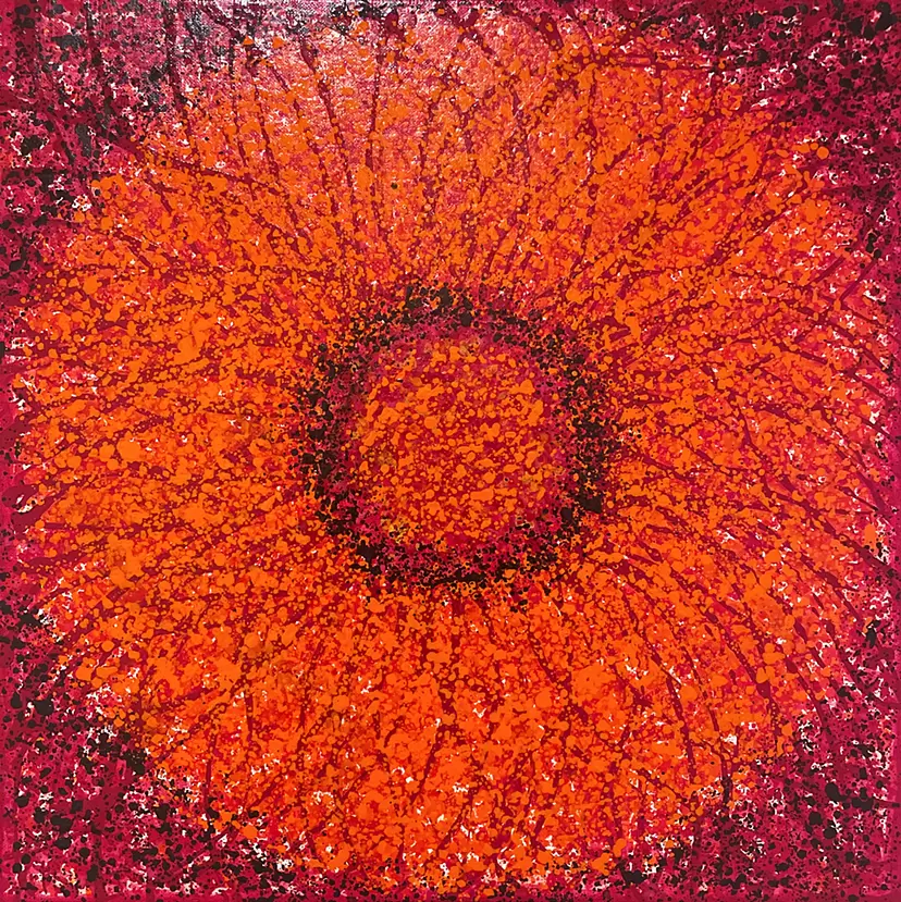 魂の花・赤 by SAKI OTSUKA | 現代アートの販売・通販 | ArtSticker