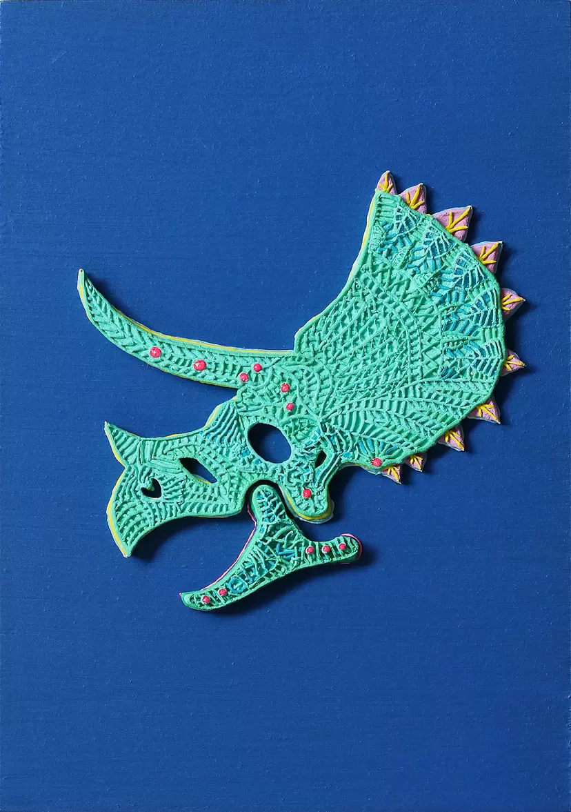 Triceratops_Aqua green