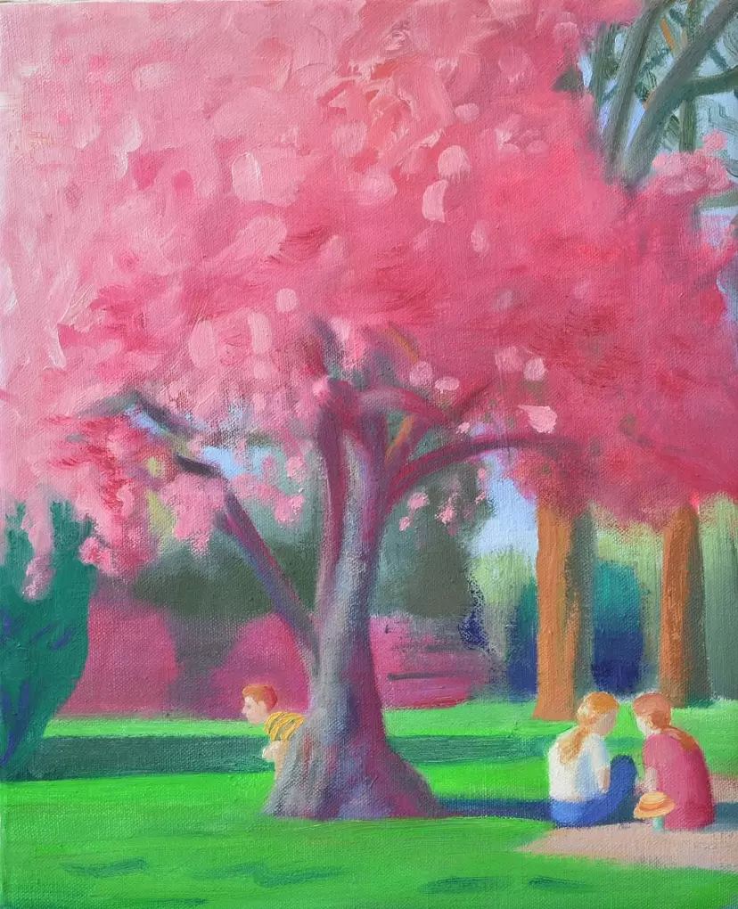 公園の桜の木 by 古賀一樹 | 現代アートの販売・通販 | ArtSticker