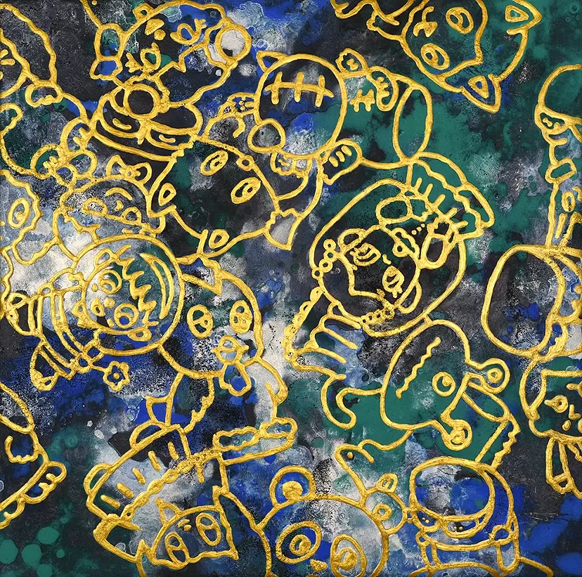 ごちゃごちゃ No.4 by 甲斐千香子 | 現代アートの販売・通販 | ArtSticker