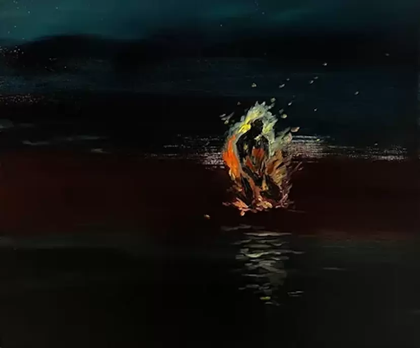 Night swimming (burn)