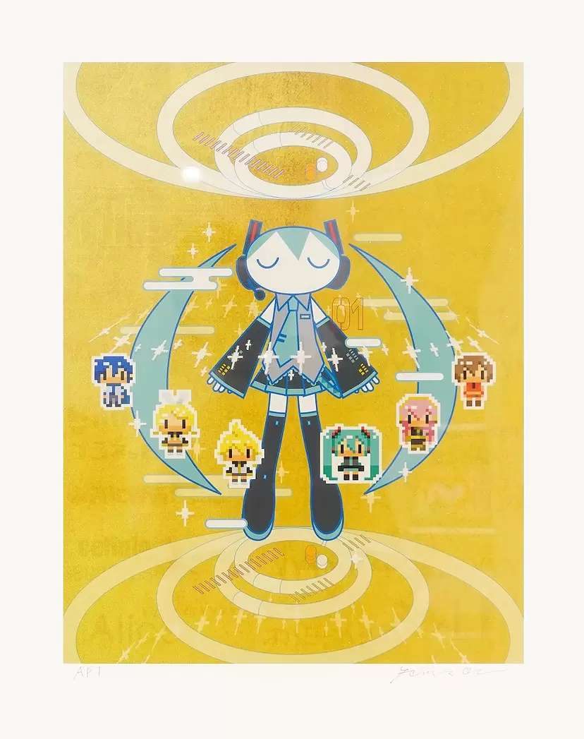 タカハシマホ ミクストメディア・パネル　 4号 2022年 COA有 マサユメ by タカハシマホ | 現代アートの販売・通販 | ArtSticker