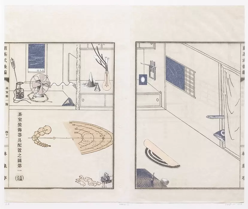 室内画41－配置される円と回転図 by 片岡純也＋岩竹理恵