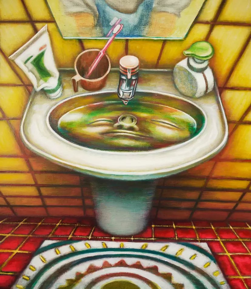 夏の訪れ」6号テンペラ画 夏の訪れ」6号テンペラ画