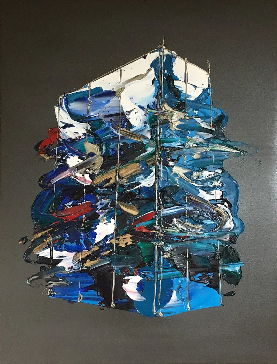 小山潔 絵画 信州路北アルプス 絵画 – KYOTO NISHIKINO