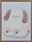 お利口に座る犬