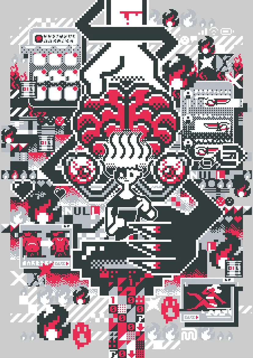冷たい基盤に電気が走りLEDはチカチカ光る by Kenji Kishi