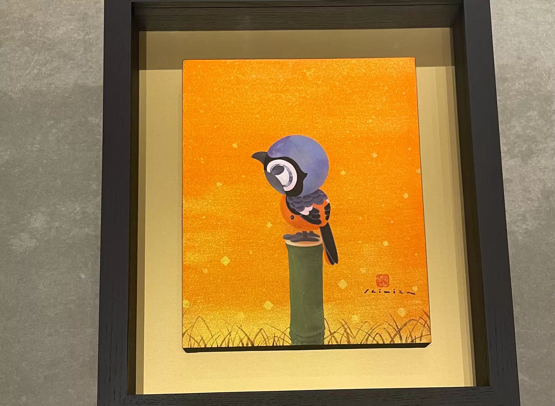 常鶲舞利鳥図 by 志水 堅二 | Online art store for contemporary art