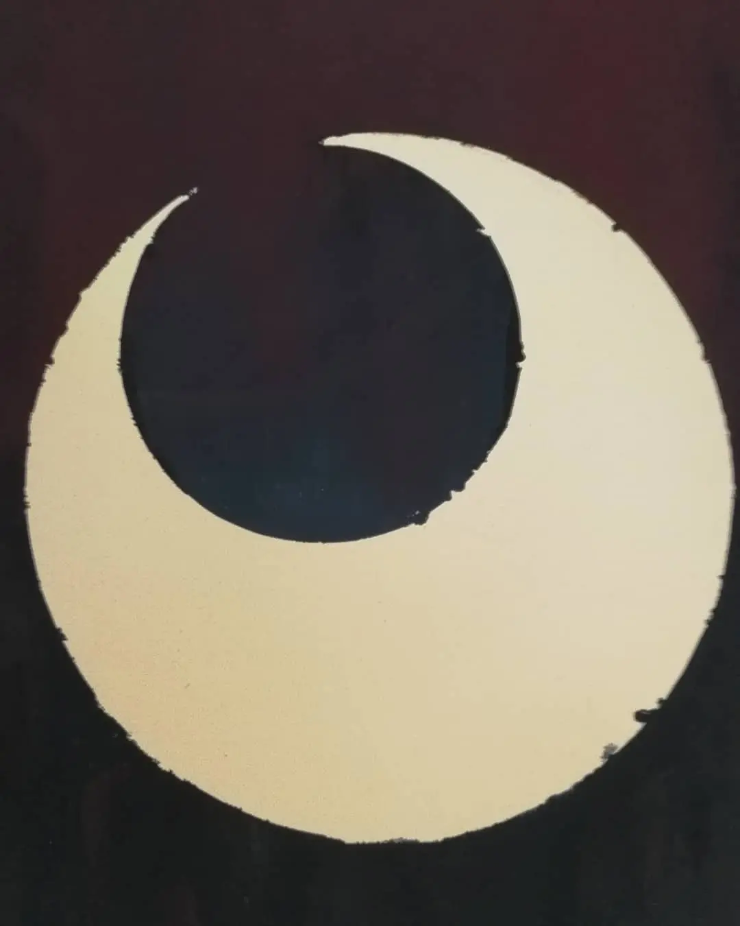 Moon in Purple Night