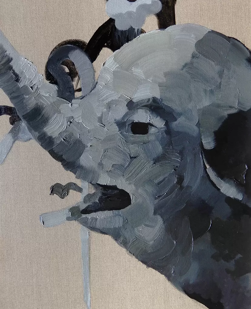 Be close to becoming an elephant by Wade Shinichi