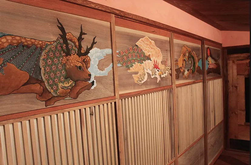 水戸稔博　型絵染　直筆サイン　招き猫　額装絵画　額縁　まとめて　芹沢銈介の弟子 水戸稔博 型絵染 直筆サイン 招き猫 額装絵画 額縁 まとめて