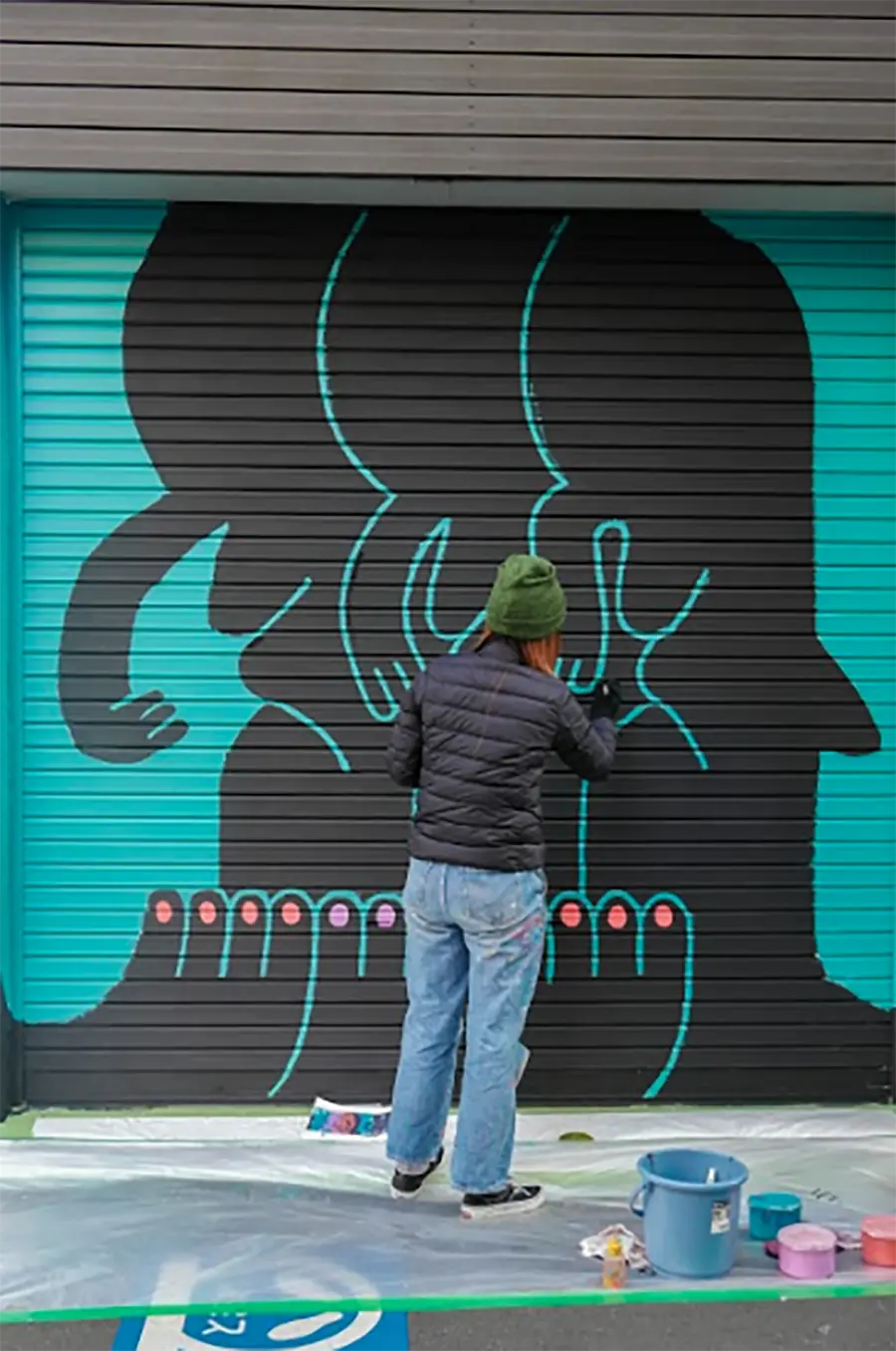 Koenji Mural City Project #7 for Stealing Sheep by Keeenue