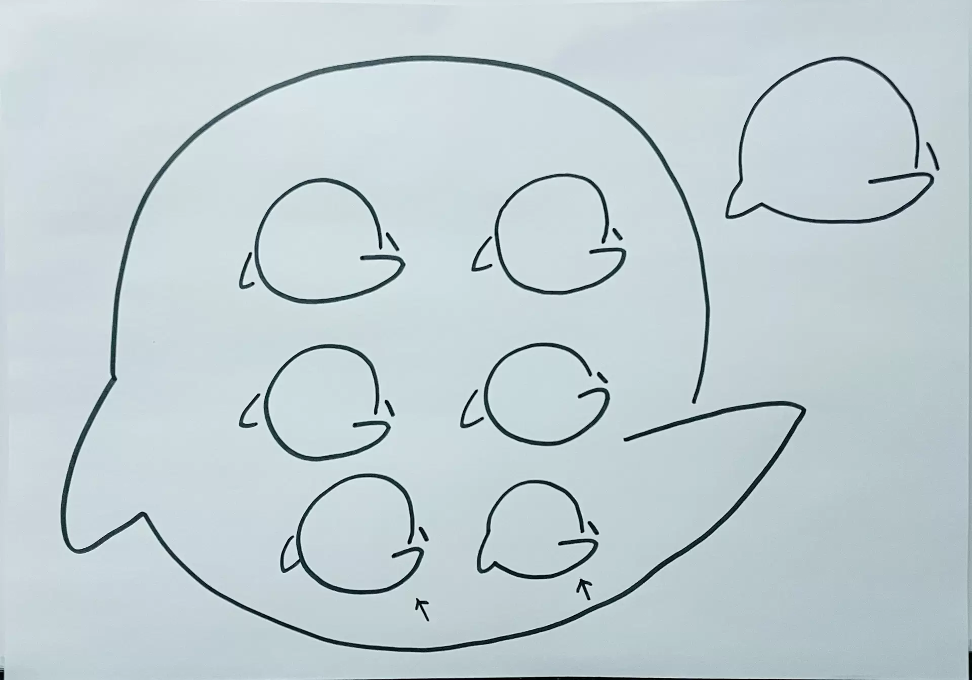 Drawing - Boo included