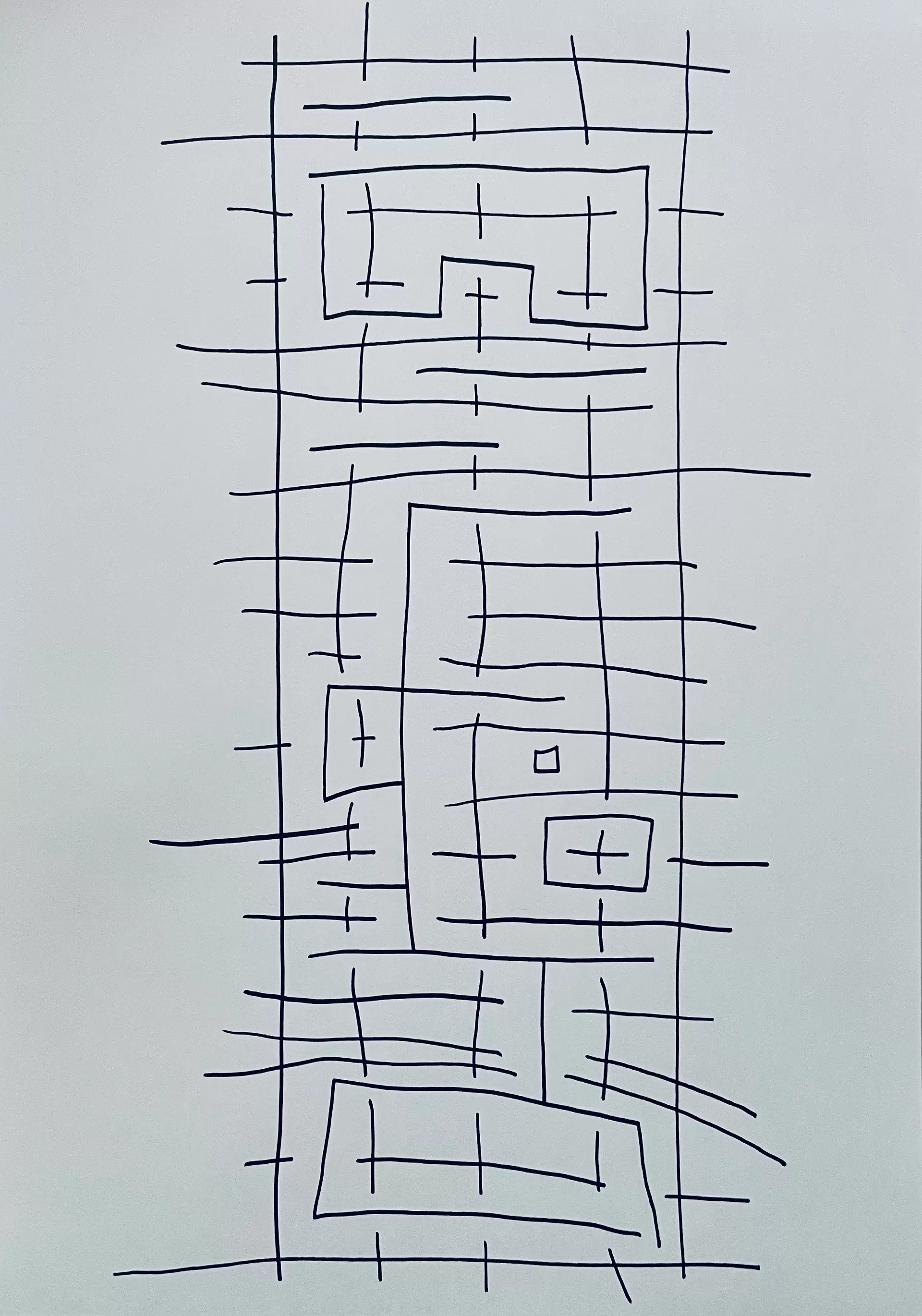 ドローイング-for「地図を見る私に見られている」