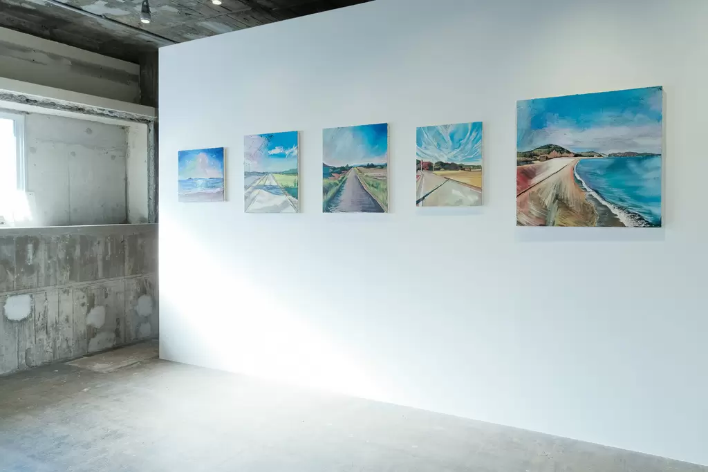 田んぼがみえる風景と空と海（豊島） by 深澤雄太 | 現代アートの販売