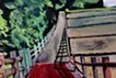 畑がある風景の一本道（国立市）