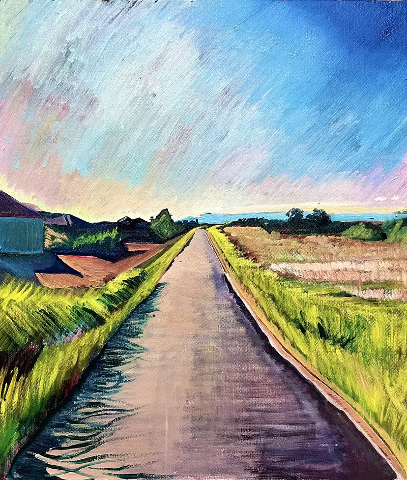 日野市の土手の道 by 深澤雄太