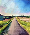 日野市の土手の道