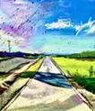 多摩川沿いにある一歩道