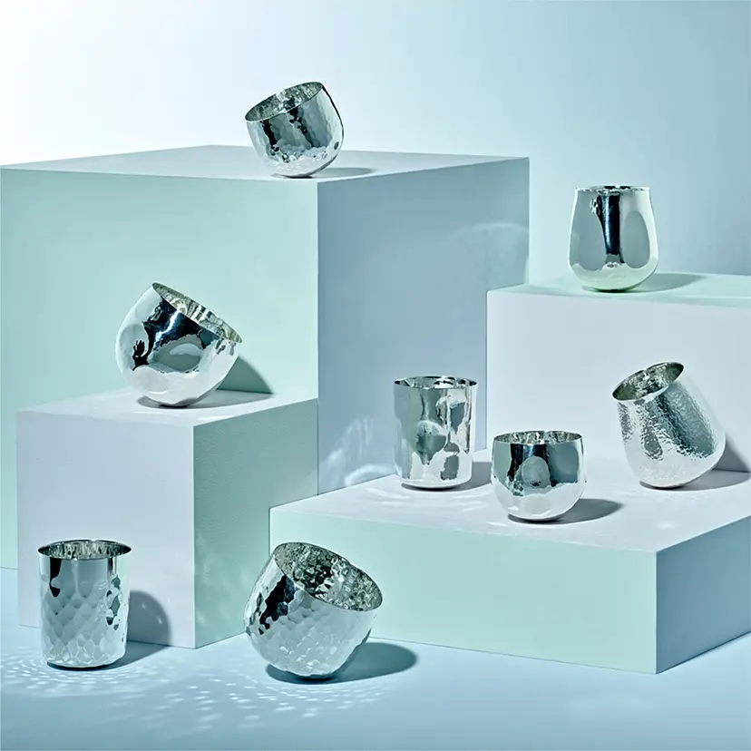 純銀製市松ゴザ目文湯沸 by 上川 宗達 | 現代アートの販売・通販