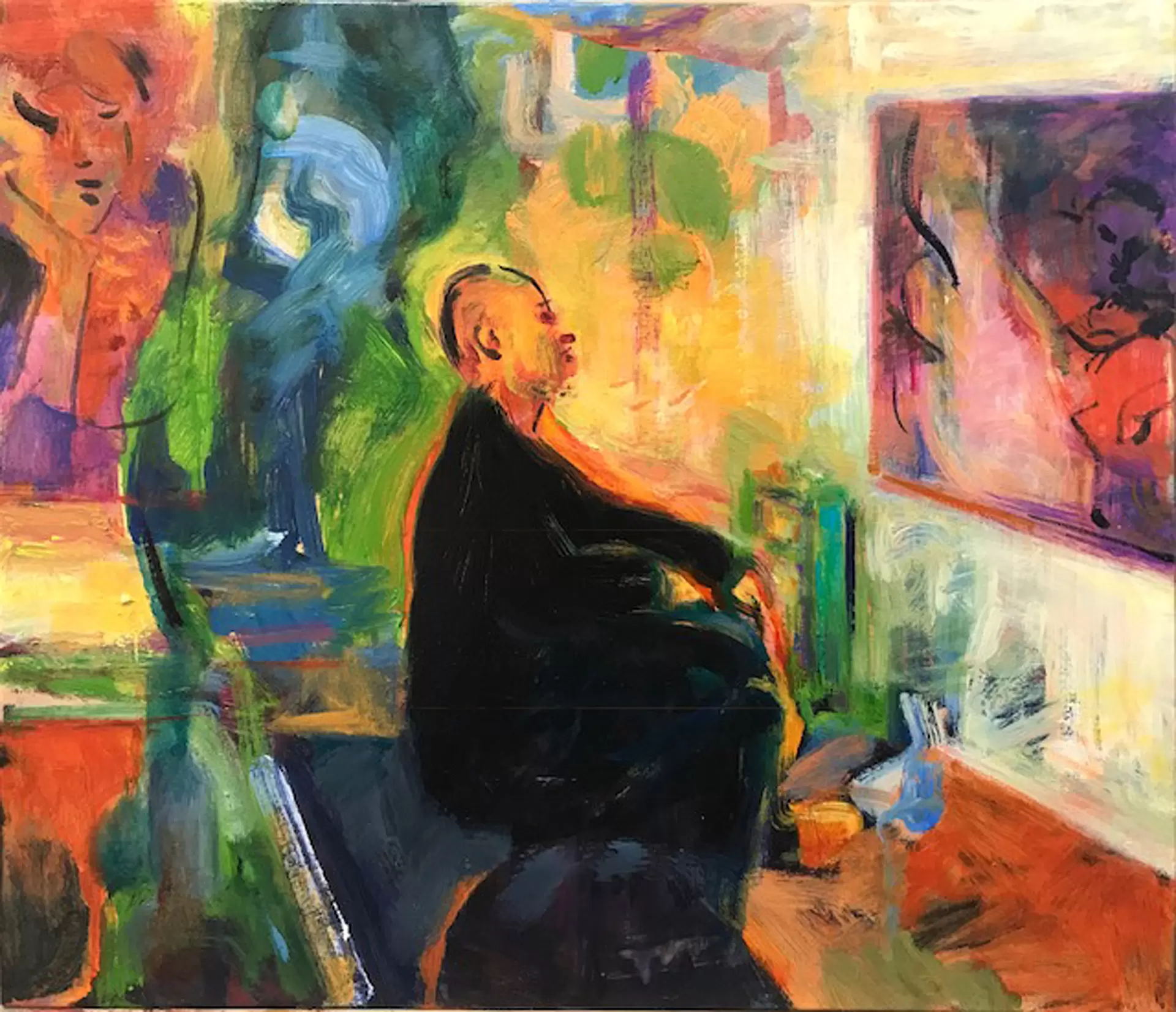 絵を見る人 by 遠﨑高平 | 現代アートの販売・通販 | ArtSticker