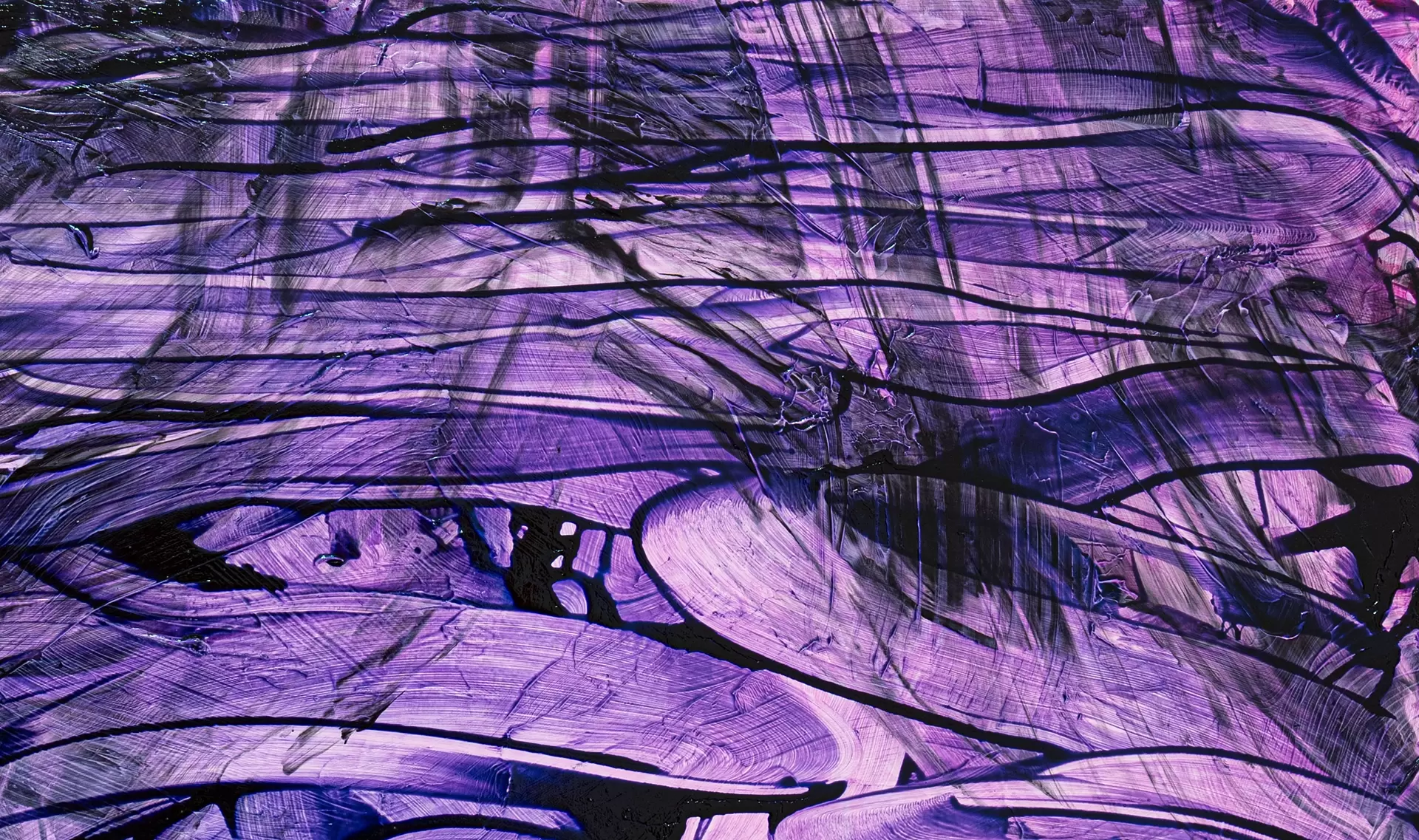 青紫の筆触 by 横島 剛 | 現代アートの販売・通販 | ArtSticker