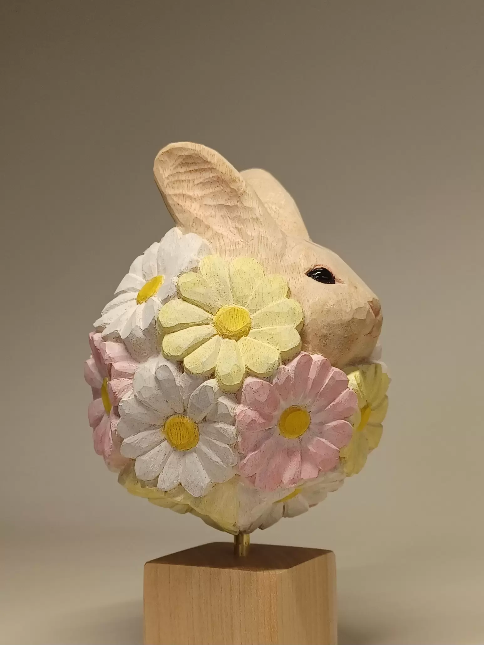石木文　春のオーバル　未使用　花　うさぎ　てふてふ 石木文 春のオーバル 未使用 花 うさぎ てふてふ 石木文 春のオーバル