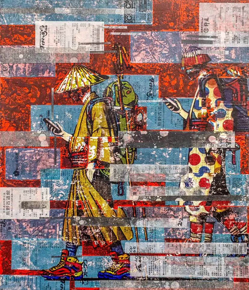 Pixel and the pilgrims revisited #3 by VIKI