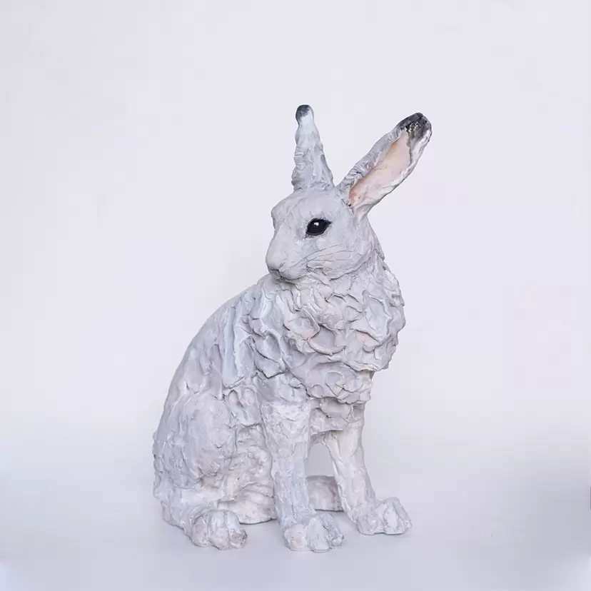 Arctic point - ホッキョクウサギ - by 瀬戸優 | 現代アートの販売