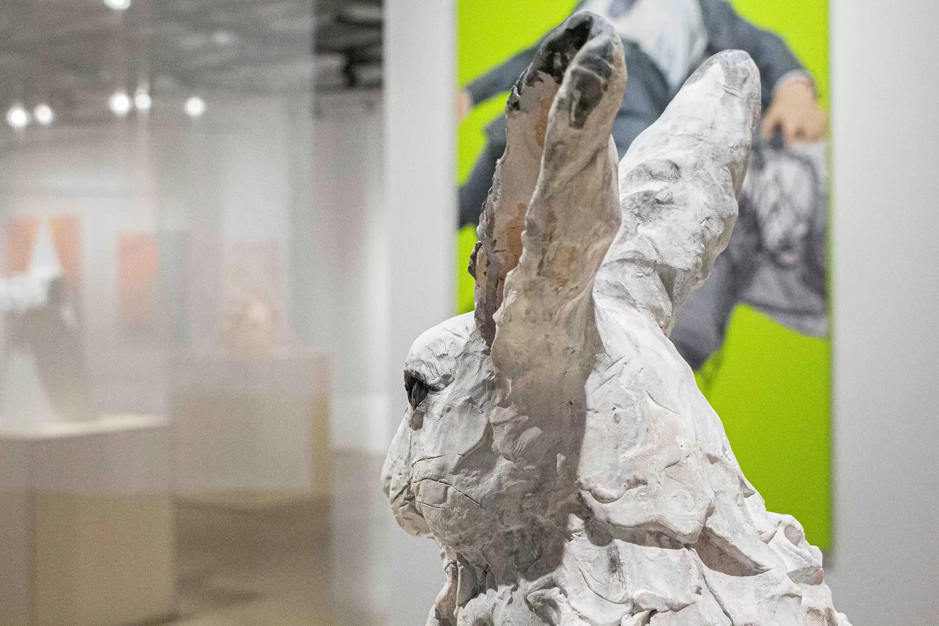 Arctic point - ホッキョクウサギ - by 瀬戸優 | 現代アートの販売・通販 | ArtSticker, image size:1920x1280