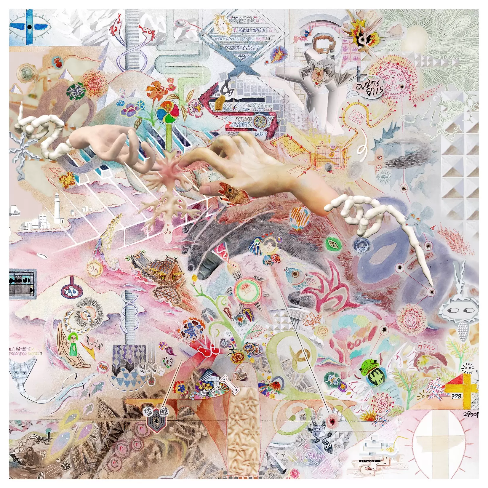 シーチェンジ（長谷川白紙「夢の骨が襲いかかる！」ジャケットartwork