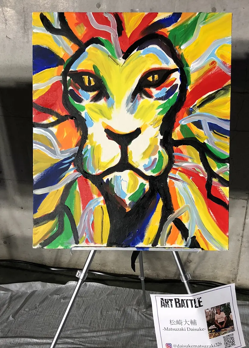 「百獣の王」12/22, ART BATTLE JAPAN日本一決定戦作品 by 松崎大輔