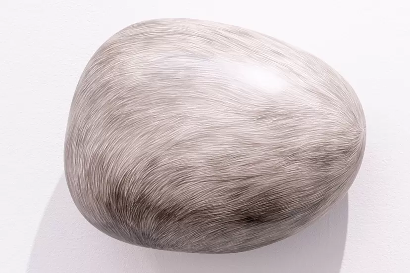 The fur of a painting lump by 中根 唯