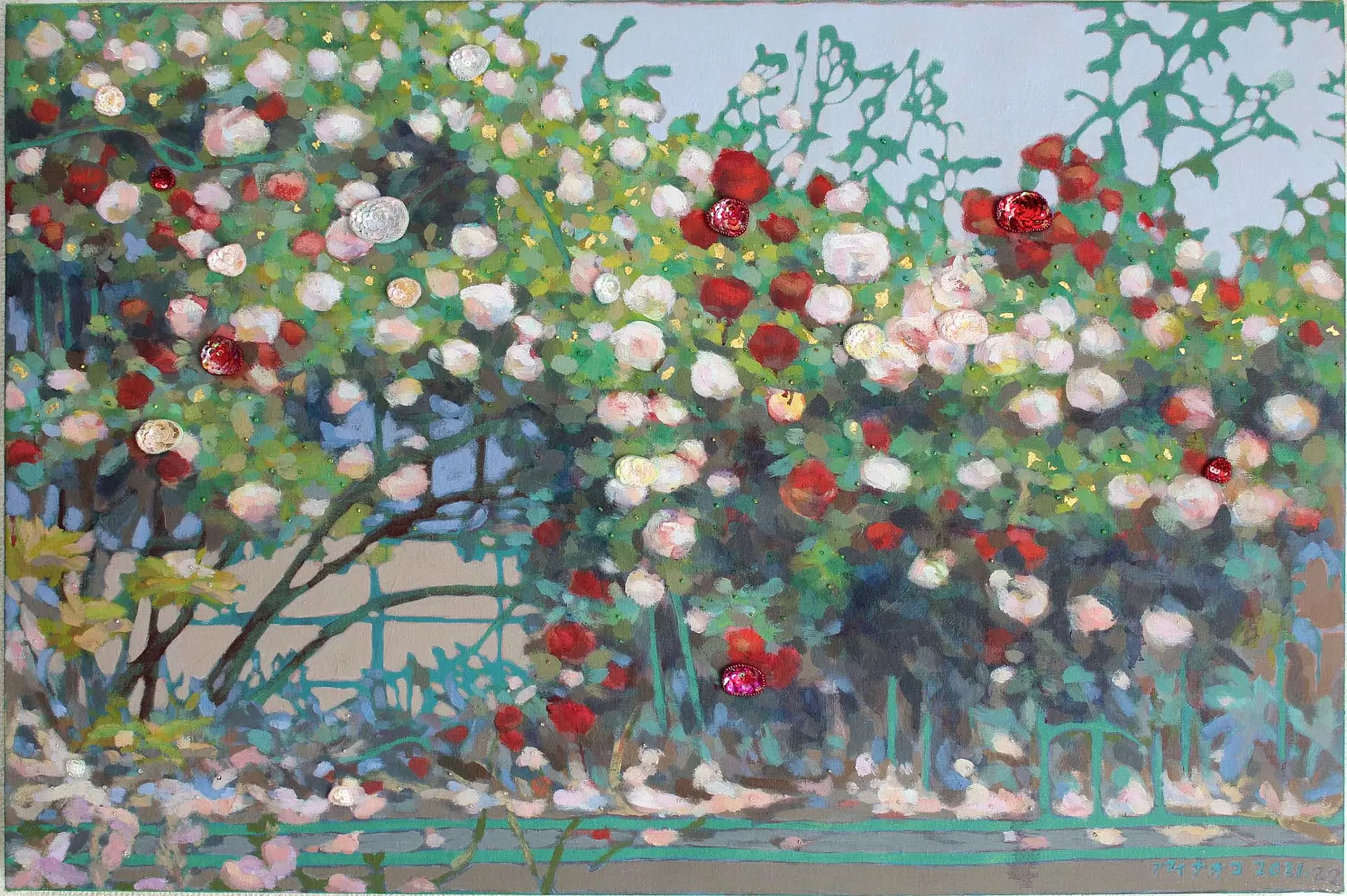 blooming roses