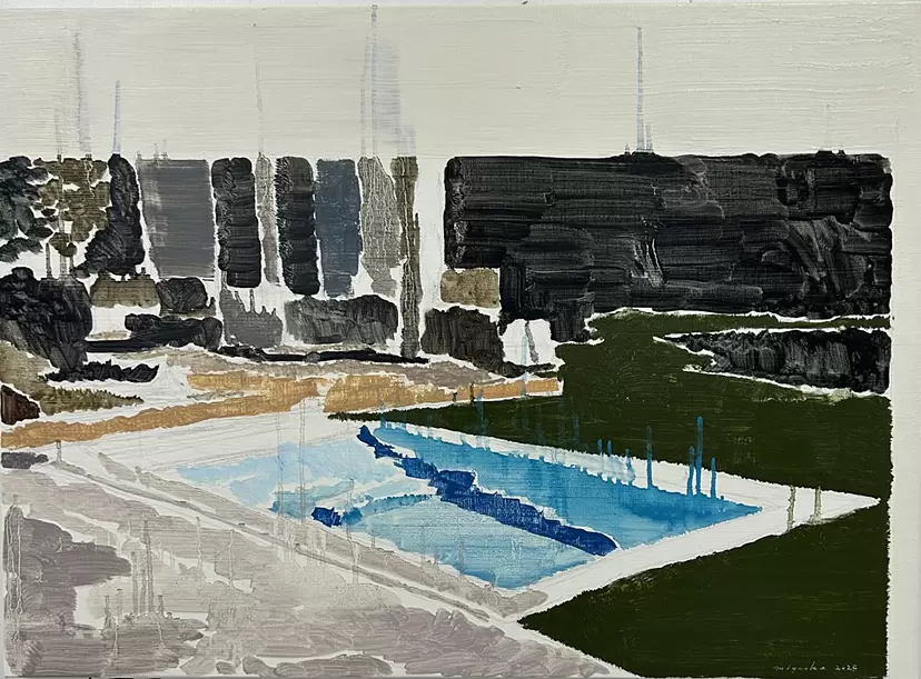 Landscape  -Pool- by Toshio Miyaoka