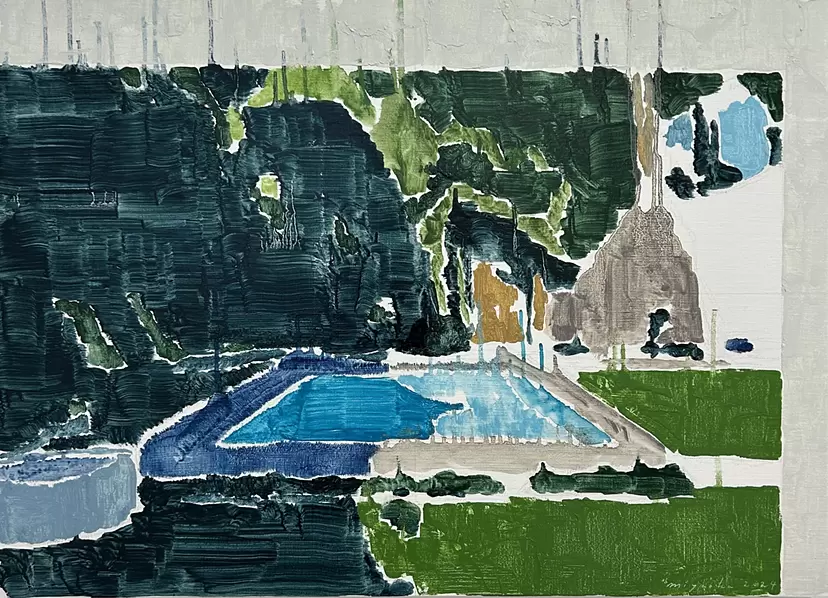 Landscape -Pool- by Toshio Miyaoka