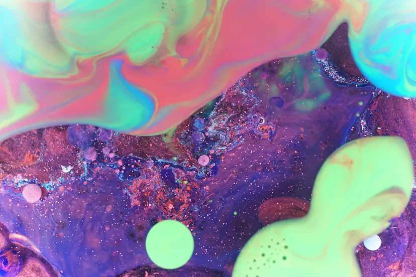 colored oil_purple cosmos 01 by 藤崎 了一