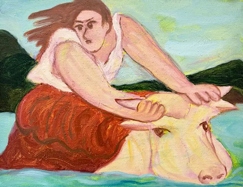 It's not a water bike, it's not a cow by Suzuki Sora