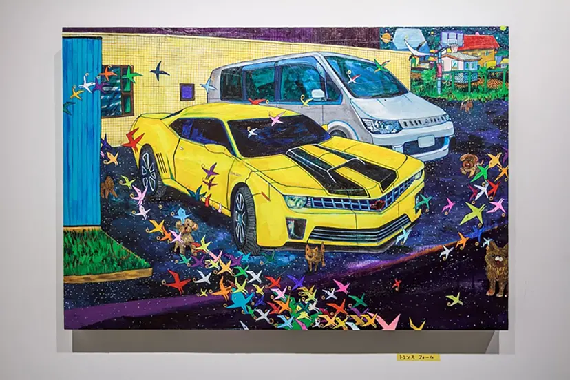 弓指 寛治 直筆彩色画 絵馬（ 大サイズ ） 弓指寛治 絵馬（大） | √K Contemporary