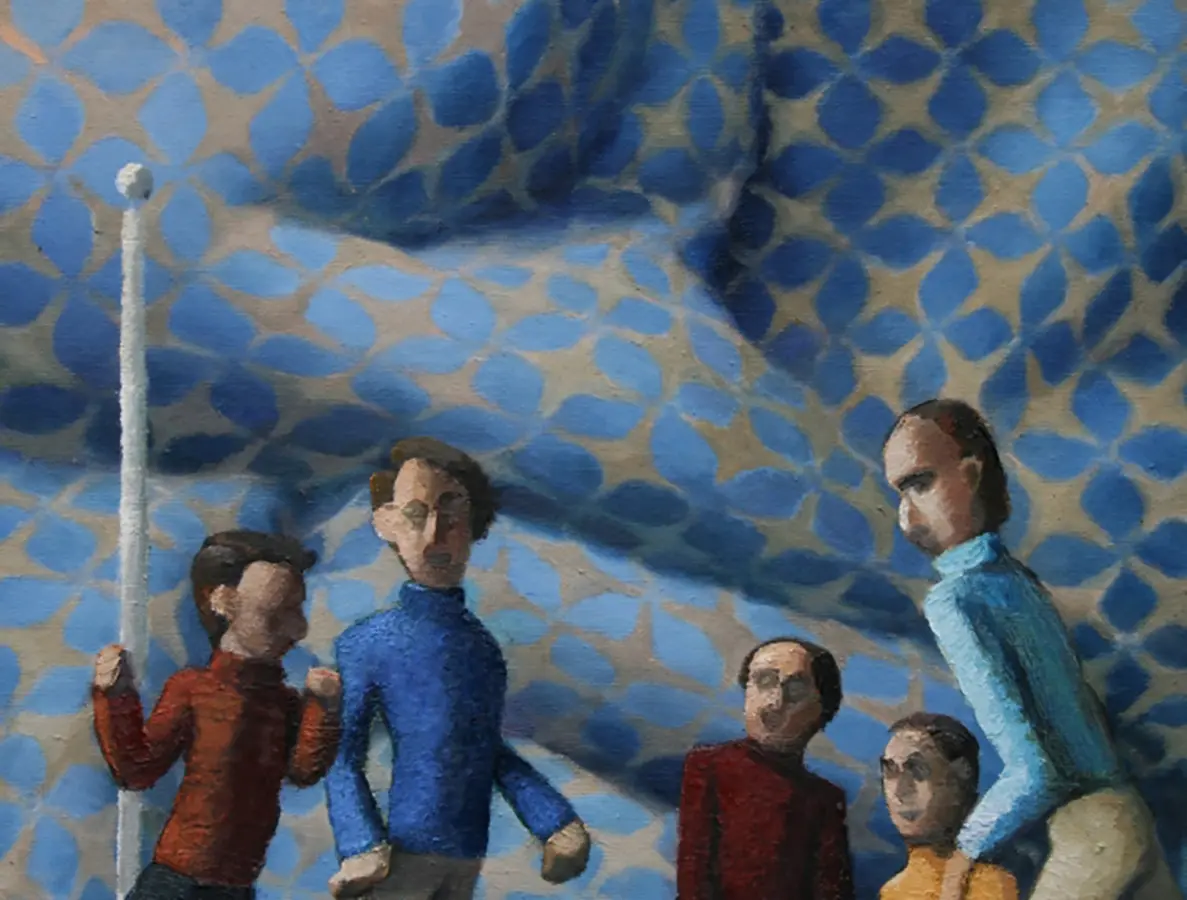 とっくりのセーターを着た5人の男性 by 吉村 宗浩 | 現代アートの販売