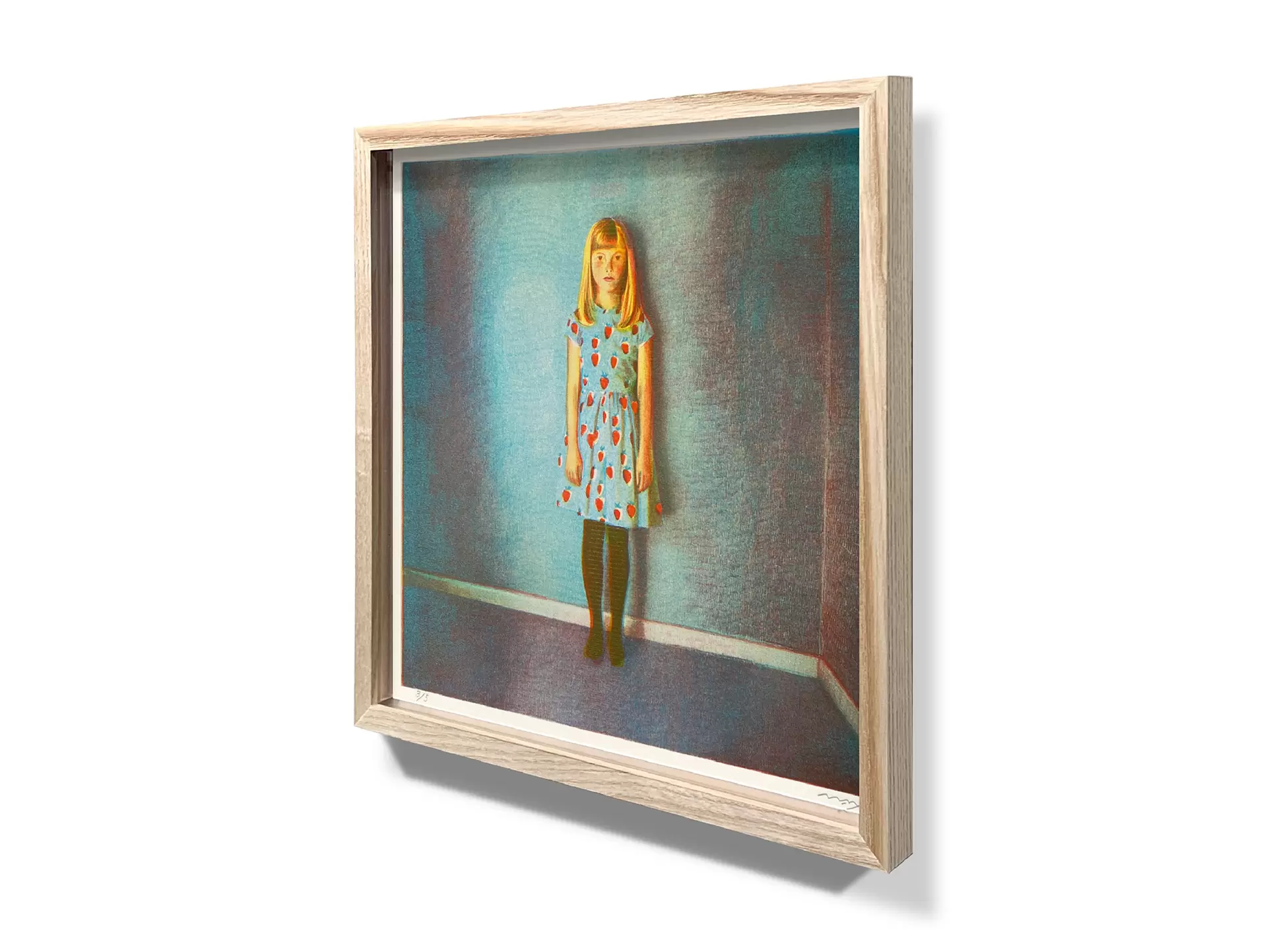 都築まゆ美　リソグラフ　Strawberry Dress Strawberry Dress by 都築まゆ美 | 現代アートの販売・通販 | ArtSticker