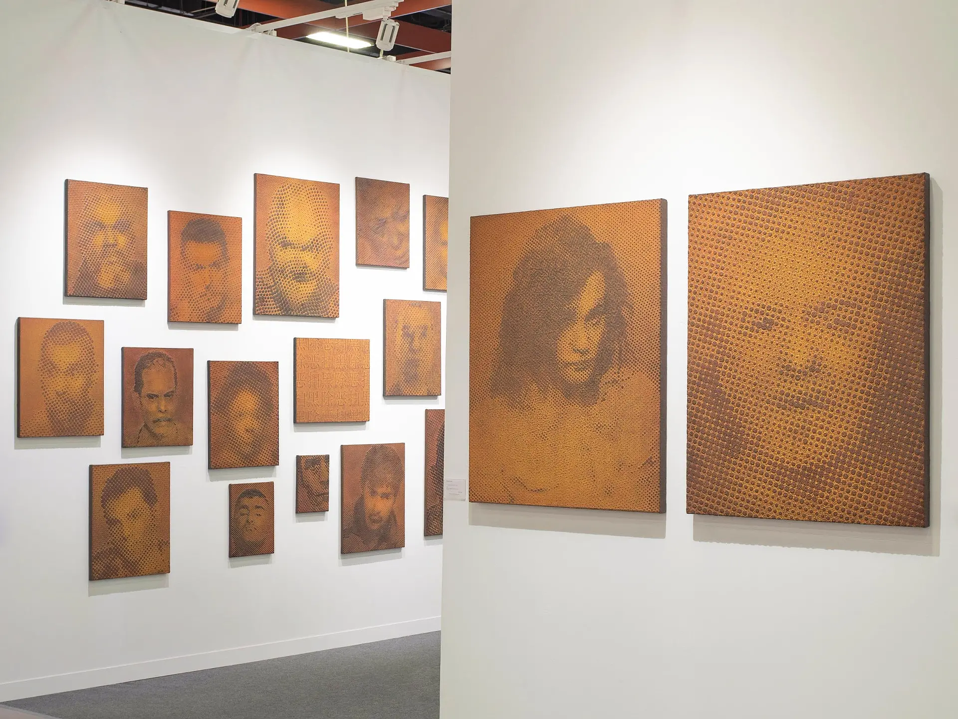 iron-oxide painting portrait series