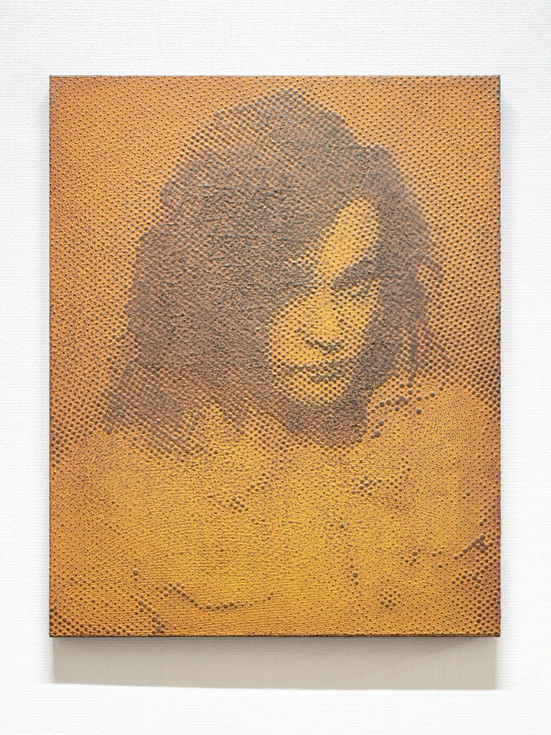 絵画】仕事中 iron-oxide painting portrait series by 加藤 智大