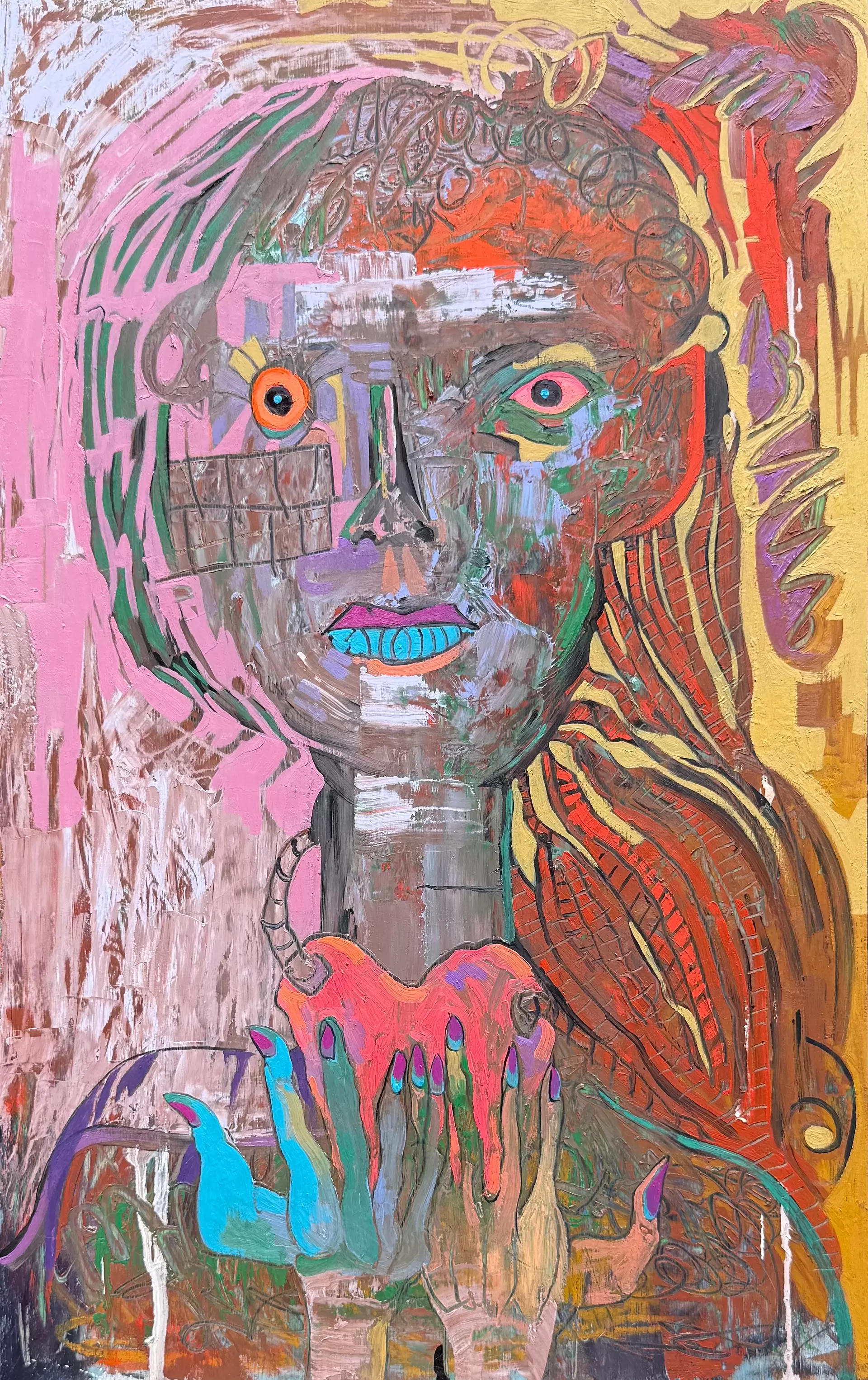 o*i様 「 乗せてゆくあの壁の向こうへ 」｜絵画 原画 抽象画 動物画 ドロー o*i様 「 約束された未来 」｜絵画 原画 抽象画 絵 動物画