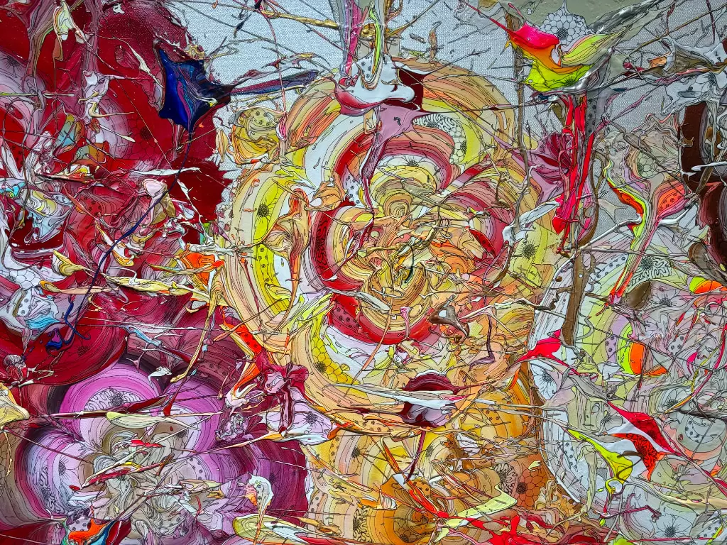 光のbouquet 絵画原画 絵画☆原画（1点限り）「光をつかむ花」（アクリル水彩画 2021年
