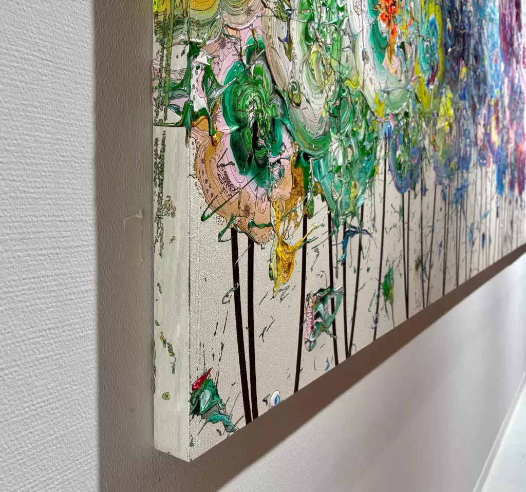 Abstract Flowers 250422 (Pearl White x Colourful) by 奥田雄太