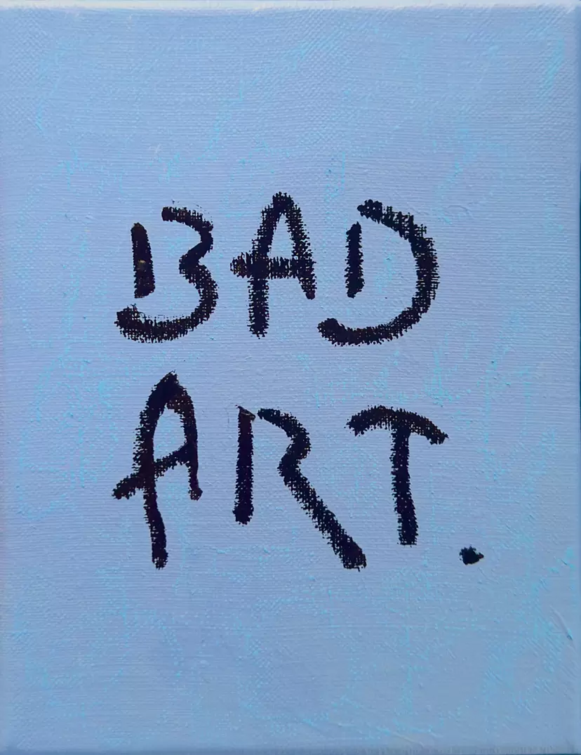 BAD ART (blue) by MOMO