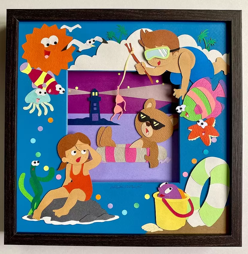 びっくりダッグ！　　絵画原画 wackwack のアート作品 | 現代アートの販売・通販 | ArtSticker