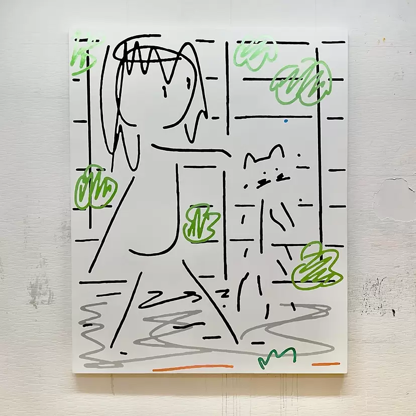 Crazy cat found in river by Harada Keito