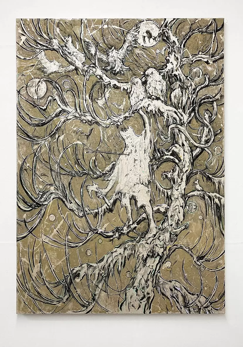 アクリルアート/ 美しい空と紫陽花 | atelier Miho.Co
